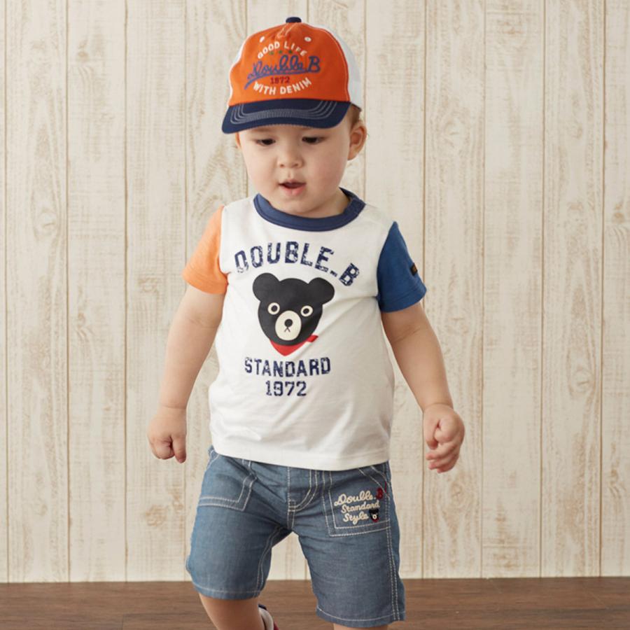セール30%OFF！ダブルビー Bくん ブラックベア 半袖Tシャツ(80cm・90cm 