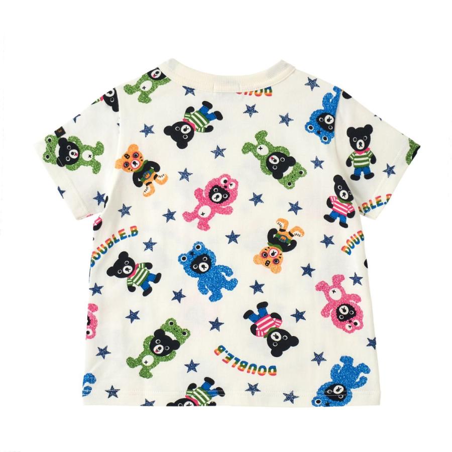 セール30%OFF！ダブルビー 着ぐるみブラックベア柄 半袖Tシャツ(80