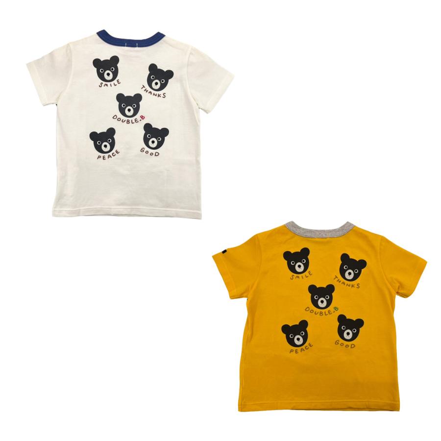 セール30%OFF！ダブルビー ビッグフェイス 半袖Tシャツ(90cm-130cm