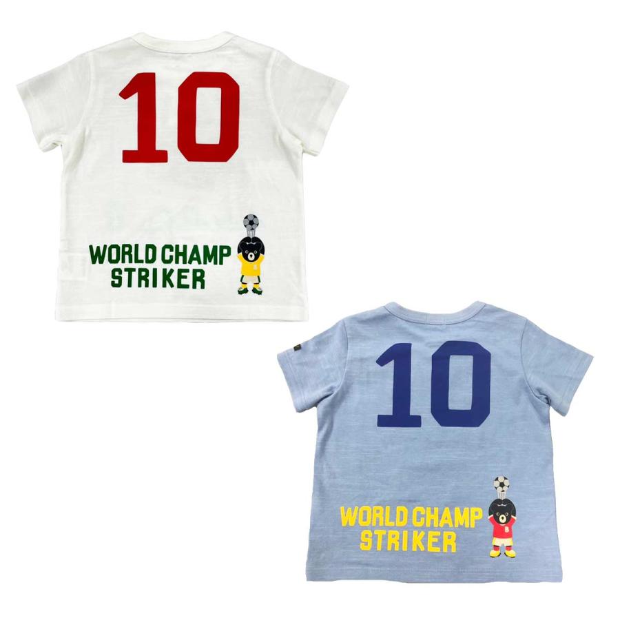 セール30%OFF！ダブルビー ブラックベア サッカー 半袖Tシャツ(90cm 
