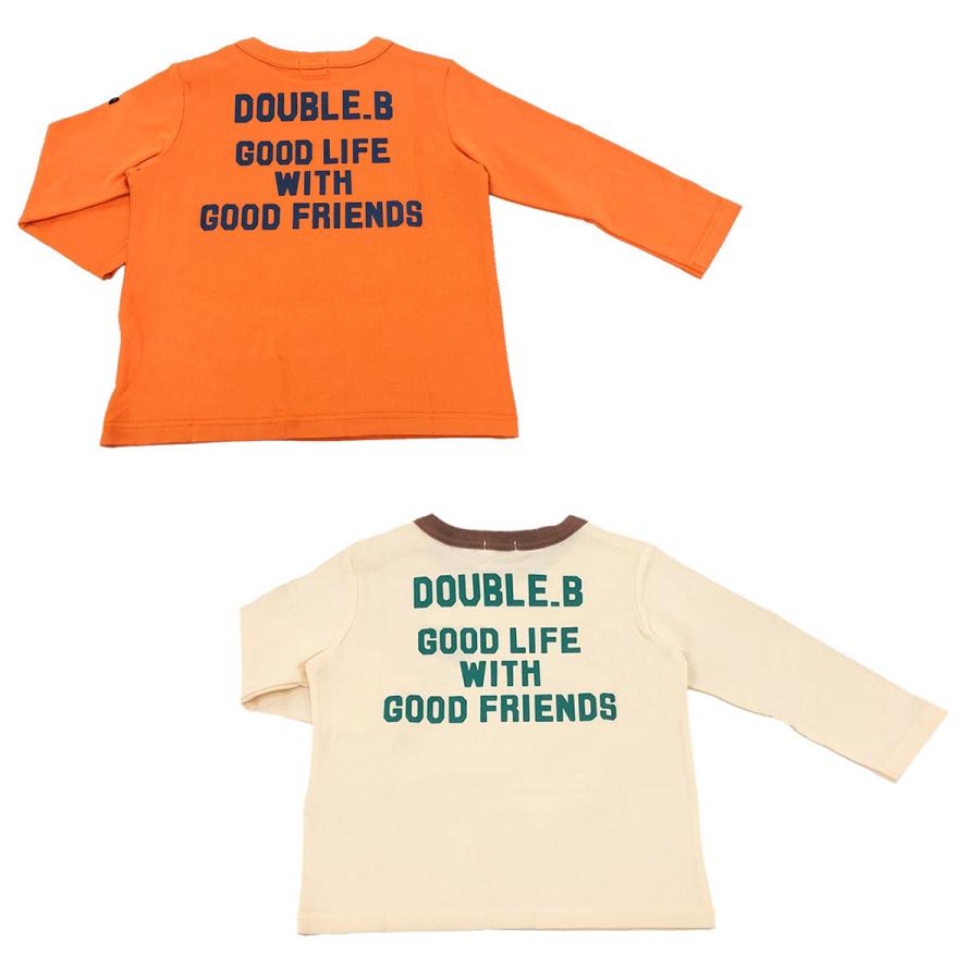 セール30%OFF！ダブルビー アフロベア 長袖Tシャツ(90-130cm 