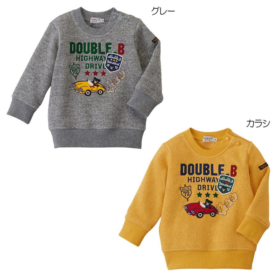 セール30%OFF！ダブルビー アメ車デザイン 刺繍トレーナー(110cm・120cm・130cm)ミキハウス正規販売店●メール便不可の画像