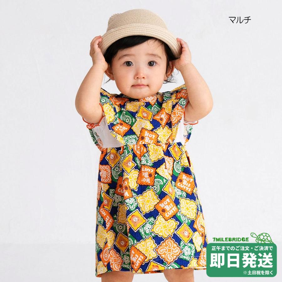 セール50%OFF！ホットビスケッツ バンダナ柄 ワンピース(80cm-120cm