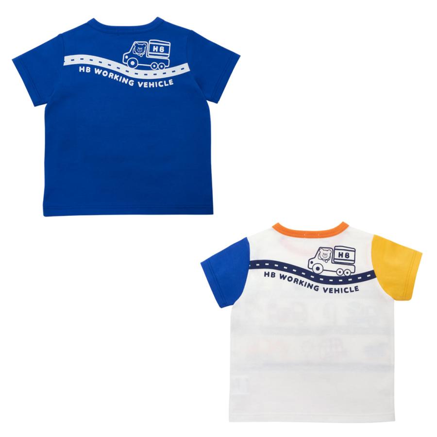セール30%OFF!ホットビスケッツ はたらく車柄 半袖Tシャツ(80 セール30%OFF!ホットビスケッツ はたらく車柄 半袖Tシャツ(80