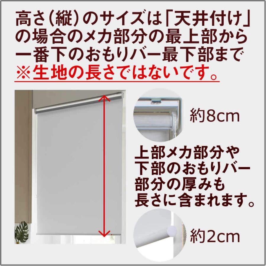 ロールスクリーン 厚手 無地 Macon 横幅30-50cm × 高さ30-60cm