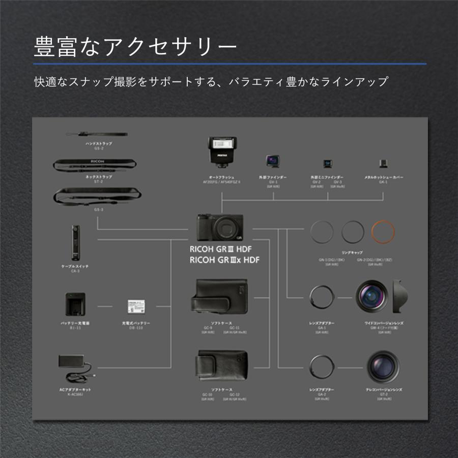 RICOH GR III HDF 特別モデル デジタルカメラ　Highlight Diffusion Filter搭載/焦点距離28mm / APS-CサイズCMOSセンサー  リコー GR3 GRIII 内蔵フィルター｜ricohgrstore｜18