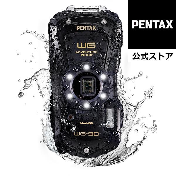 ペンタックス PENTAX WG-90 ブラック （防水デジタルカメラ RICOH