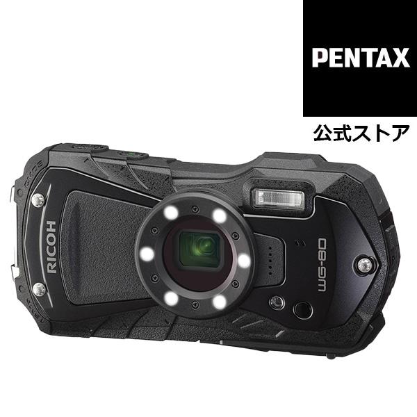 RICOH WG WG-80 ブラック （防水デジタルカメラ リコー 防塵 耐衝撃