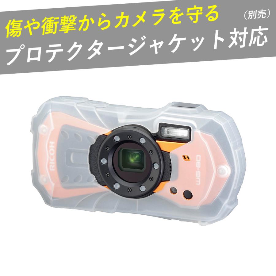 RICOH WG WG-80 オレンジ（リコー コンパクトデジタルカメラ 防水 防塵