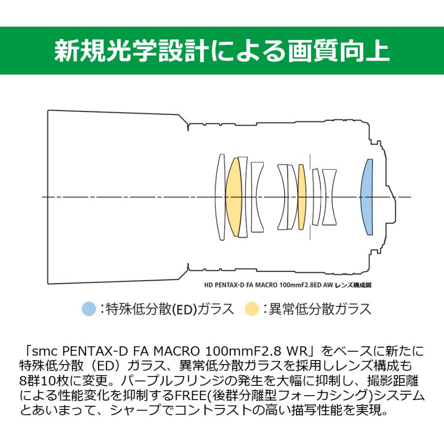 ペンタックス HD PENTAX-D FA MACRO 100mmF2.8ED AW ブラック
