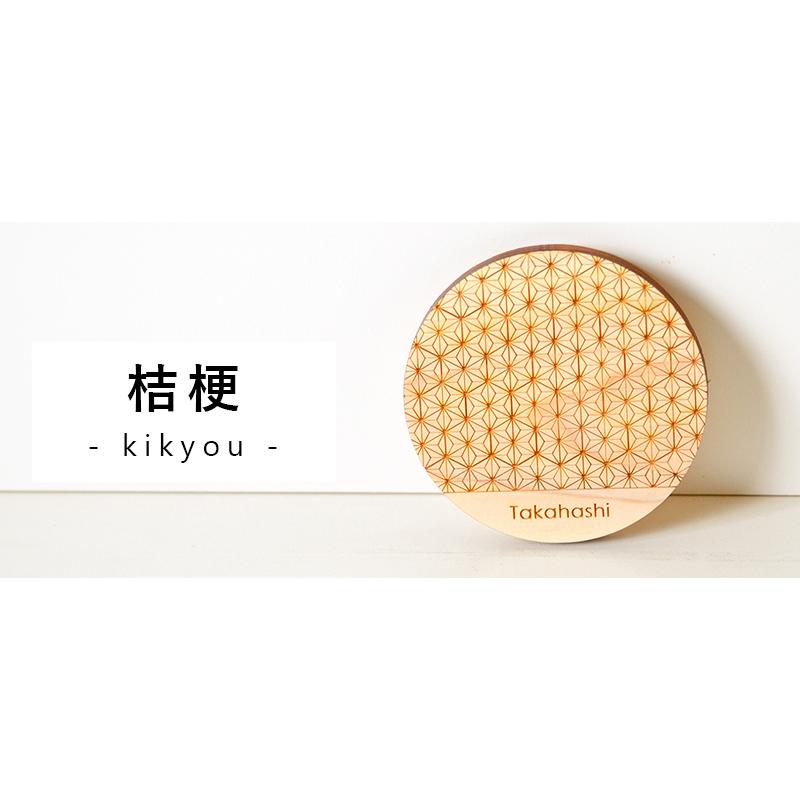 和風柄 名前入り ヒノキ製コースター 丸型模様 選べる和風柄6種類 15文字以内で文字入れ可能 Coaster W1 H 名入れできる雑貨屋 リコルド 通販 Yahoo ショッピング