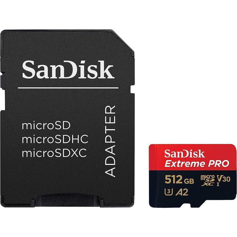 返品保証 マイクロSD 512GB サンディスク Extreme PRO microSDXC A2 SDSQXCZ-512G 海外パッケージ品