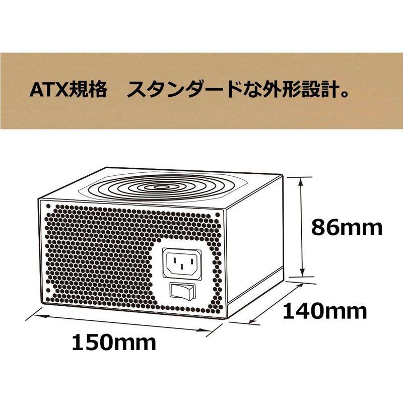 玄人志向 STANDARDシリーズ 80 PLUS 400W ATX電源 KRPW-L5-400W/80+｜ricoroco65｜06