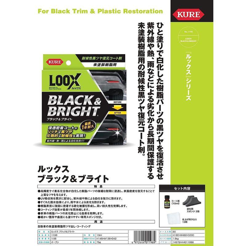 KURE(呉工業) LOOX(ルックス) ブラック&ブライト 10ml 1198｜ricoroco65｜02