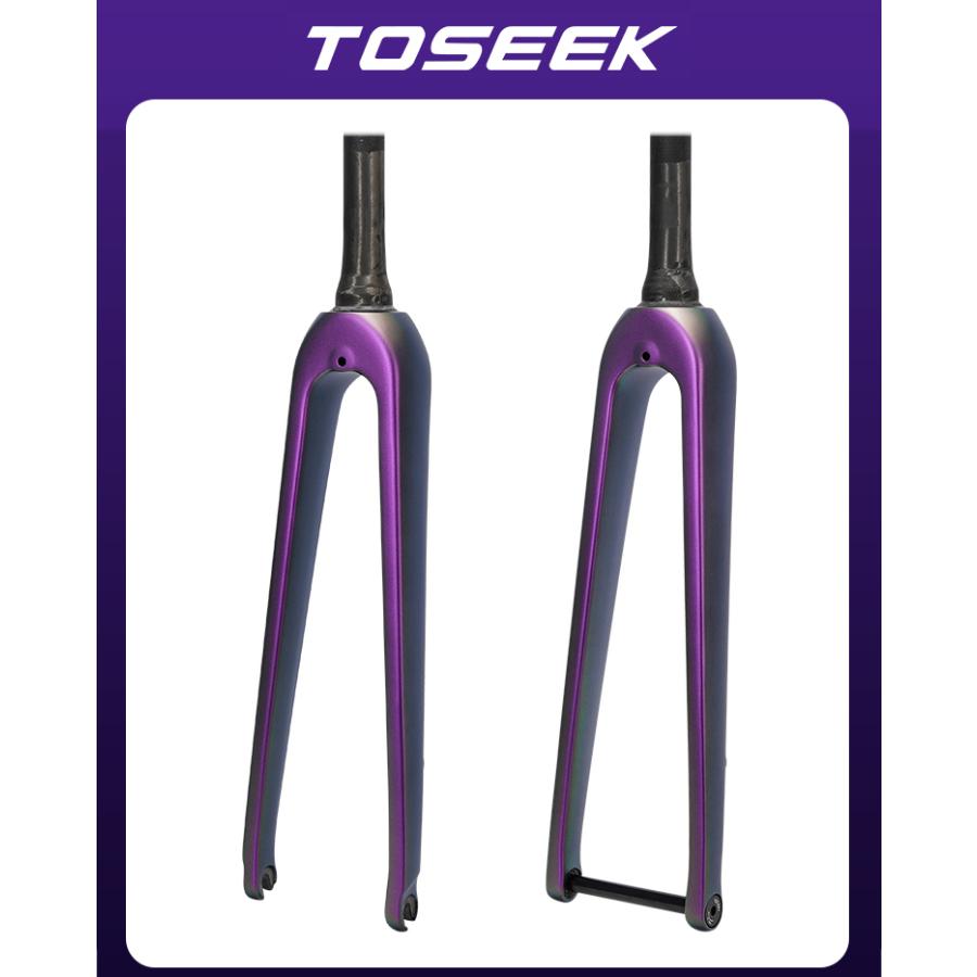 TOSEEK カーボンフォーク 700C ロードバイクフロントフォーク