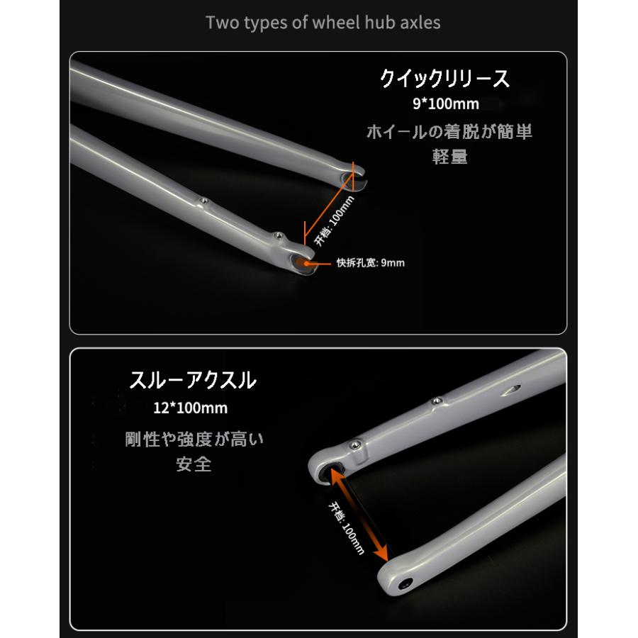 TOSEEK カーボンフォーク グラベルロードバイク フロントフォーク
