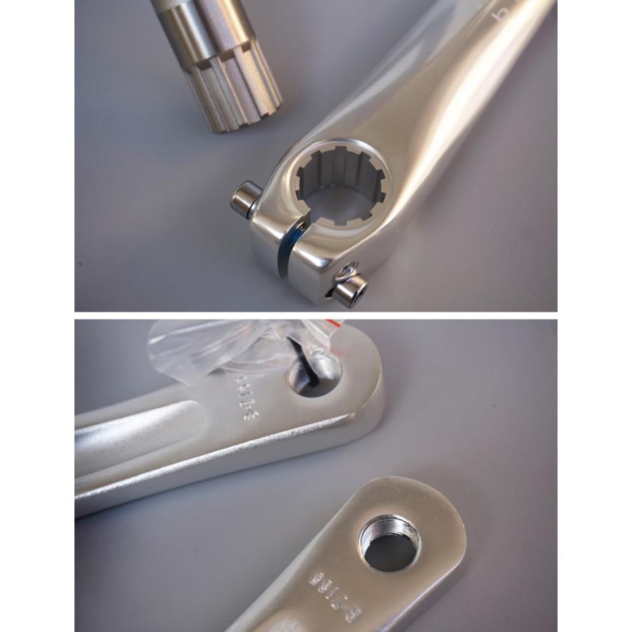 ピスト用 クランク BCD130/48T 165mm/170mm チェーンホイール