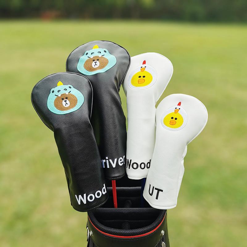 ヘッドカバー 4点セット ドライバー フェアウェイウッド