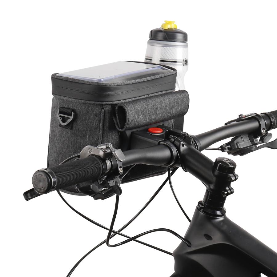 自転車バッグ 前カゴ バッグ 取付簡単 超安定 スマホスタンド タッチ操作 ロードバイク MTB サイクリングバッグ ショルダー付 サイクル用品 D47｜rid-market｜14
