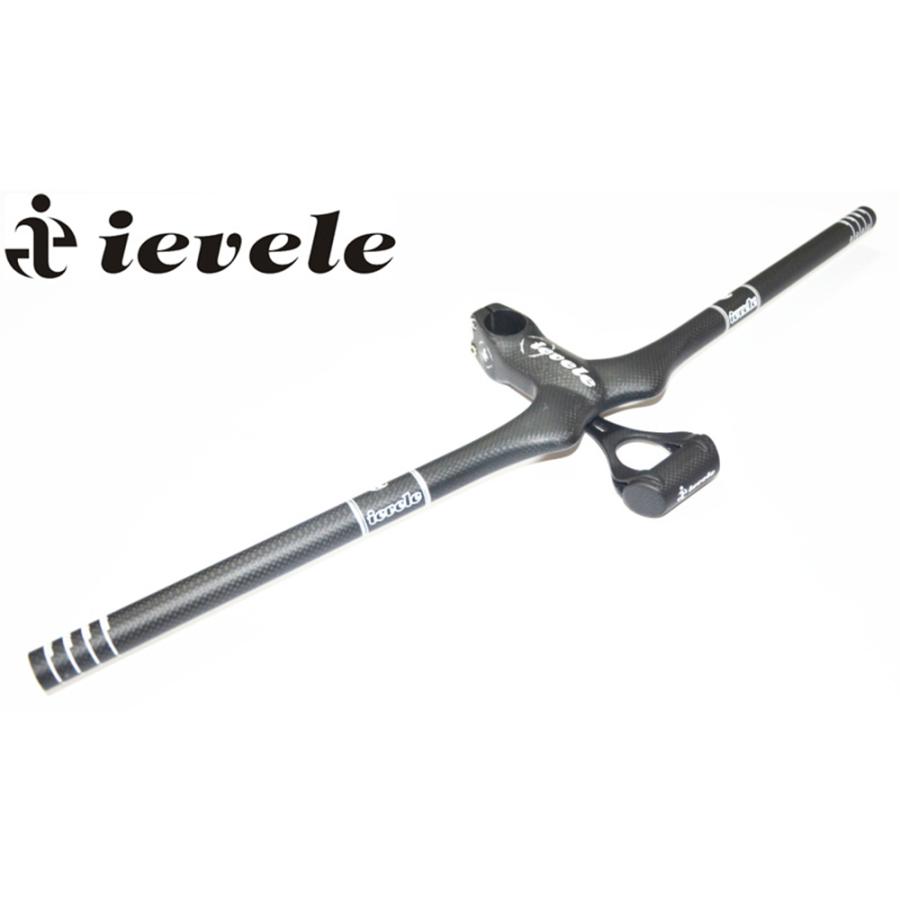 ieveleフラットバー+マウント2点セット ステム一体式ストレートバー