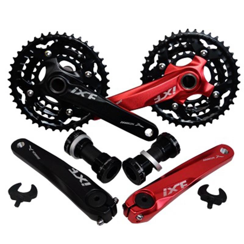 MTB用 クランクセット 一体型中空 24-32-42T 30速 チェーンホイール