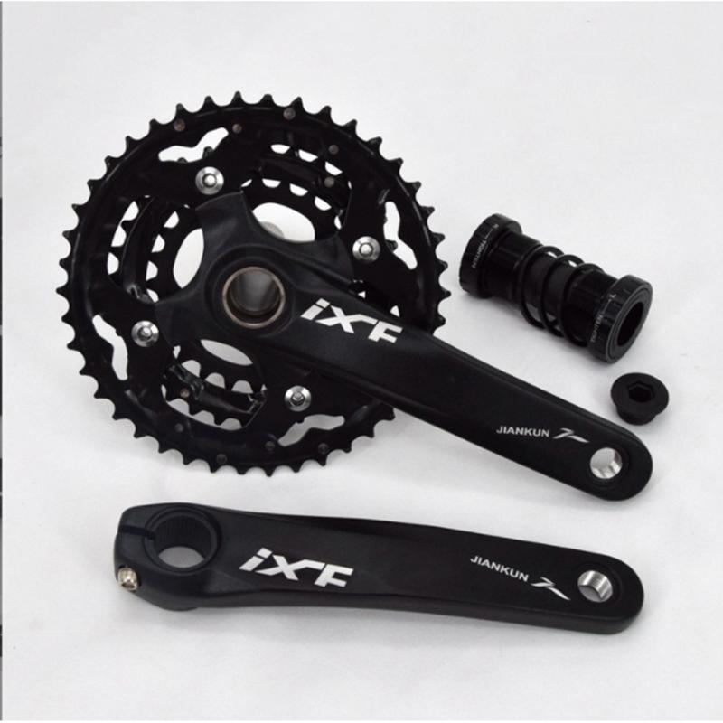 MTB用 クランクセット 一体型中空 24-32-42T 30速 チェーンホイール