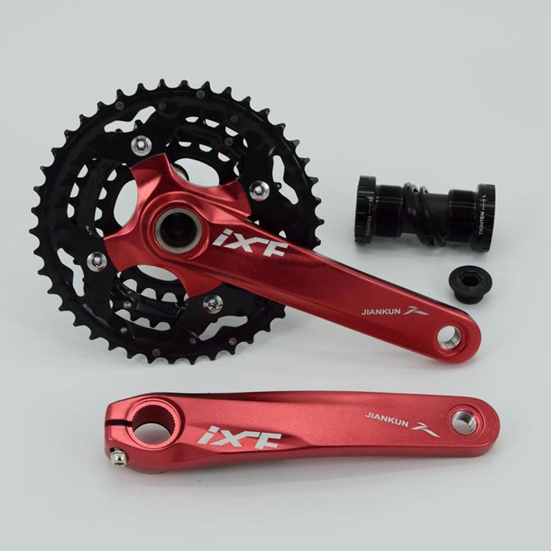 MTB用 クランクセット 一体型中空 24-32-42T 30速 チェーンホイール