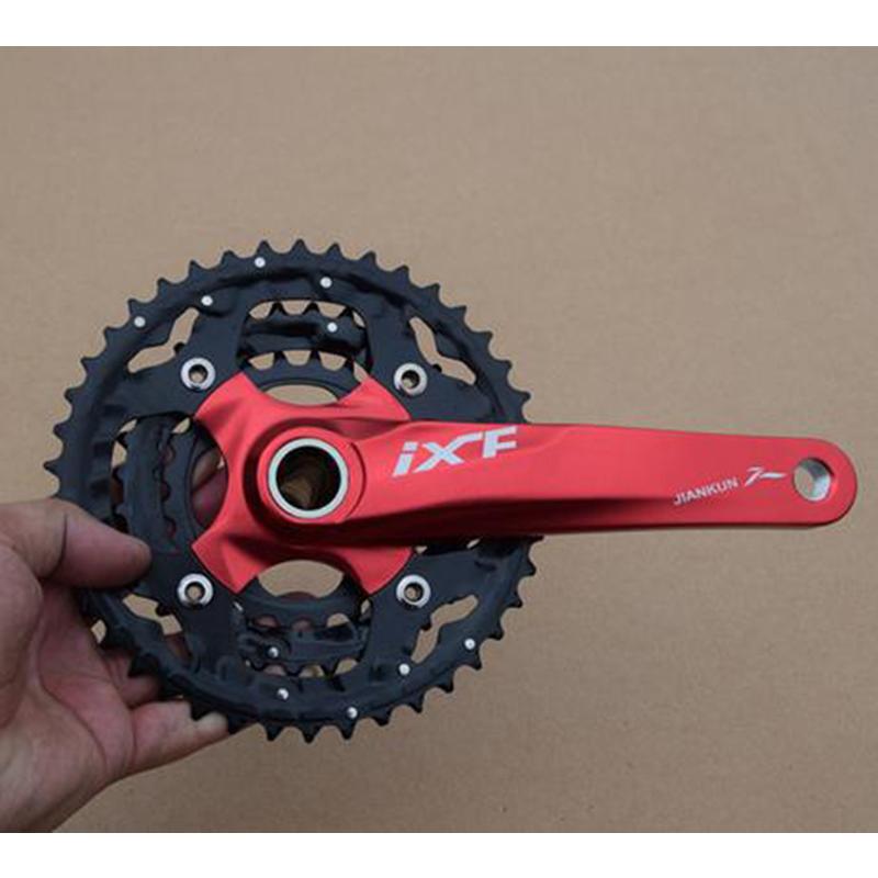 MTB用 クランクセット 一体型中空 24-32-42T 30速 チェーンホイール
