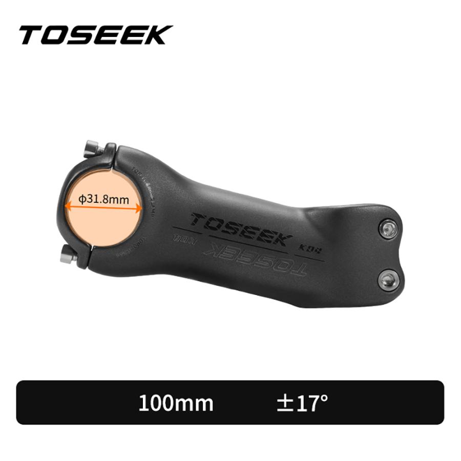 TOSEEK カーボンステム 6°/17°超軽量 K04 マウンテンバイクステム