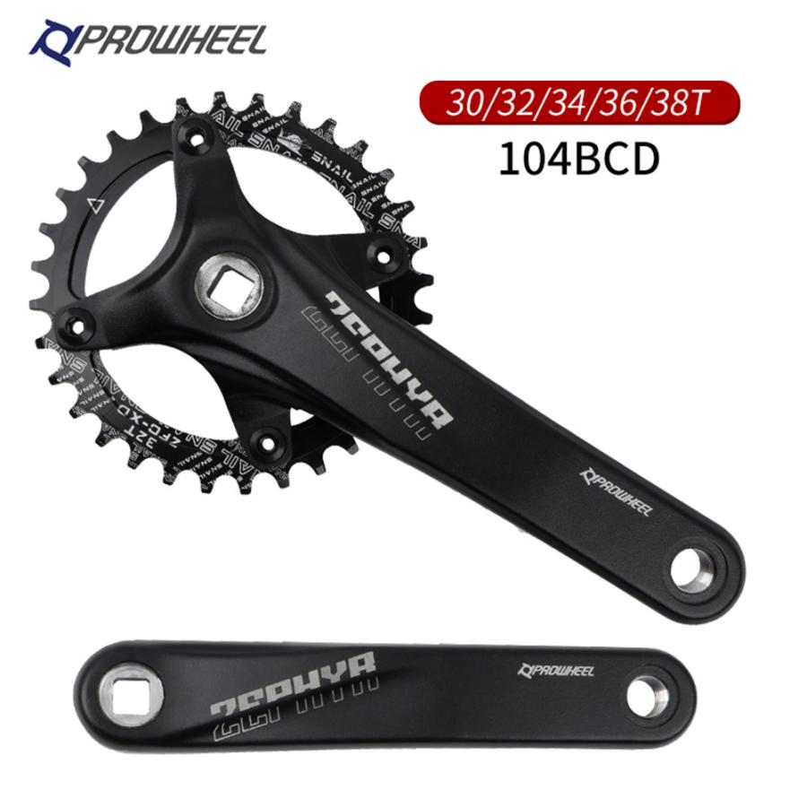 Prowheelマウンテンバイク用 クランク 104BCD チェーンホイール 170