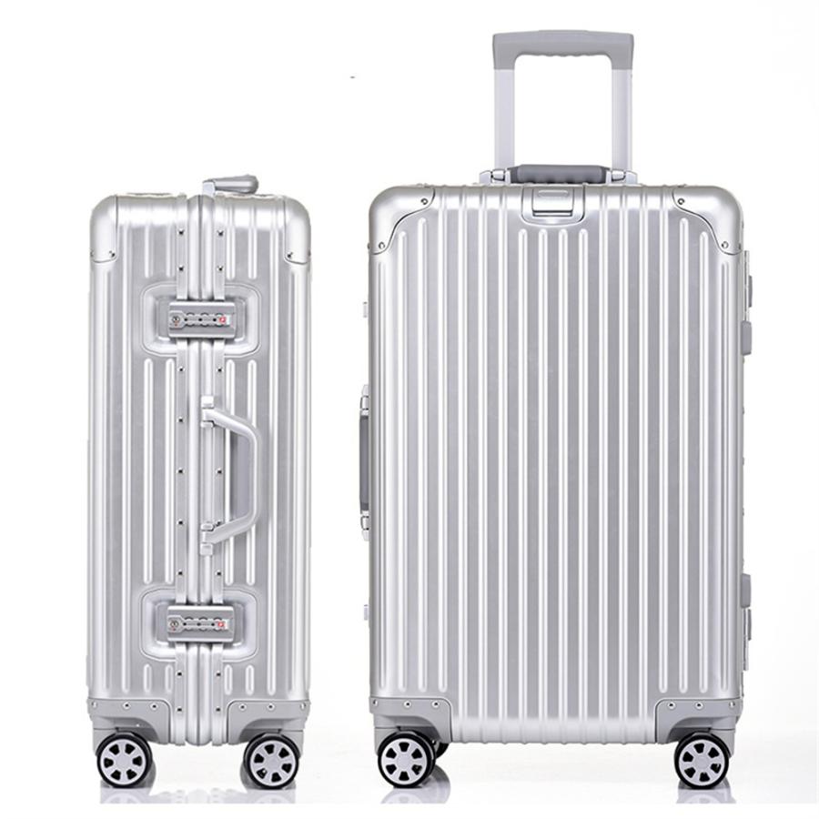 アルミスーツケース 全金属 トランク 旅行用品 キャリーバッグ 20/24