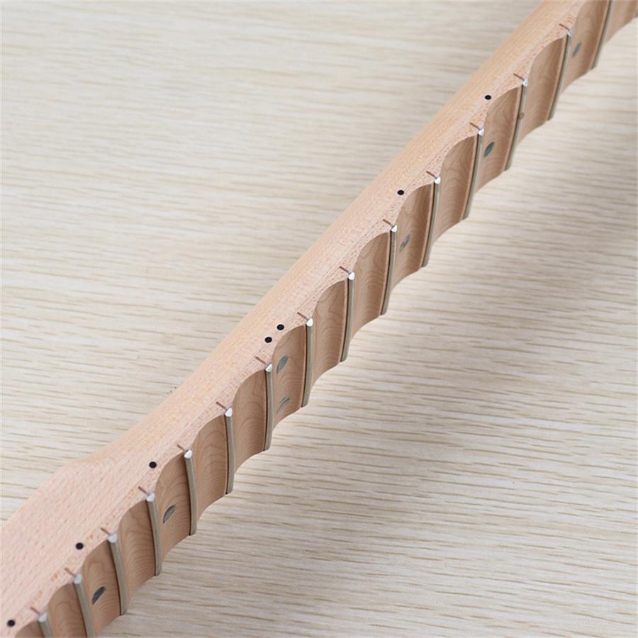 ギターネック STタイプ用交換ネック 凸凹 波木目 22フレット エレキ