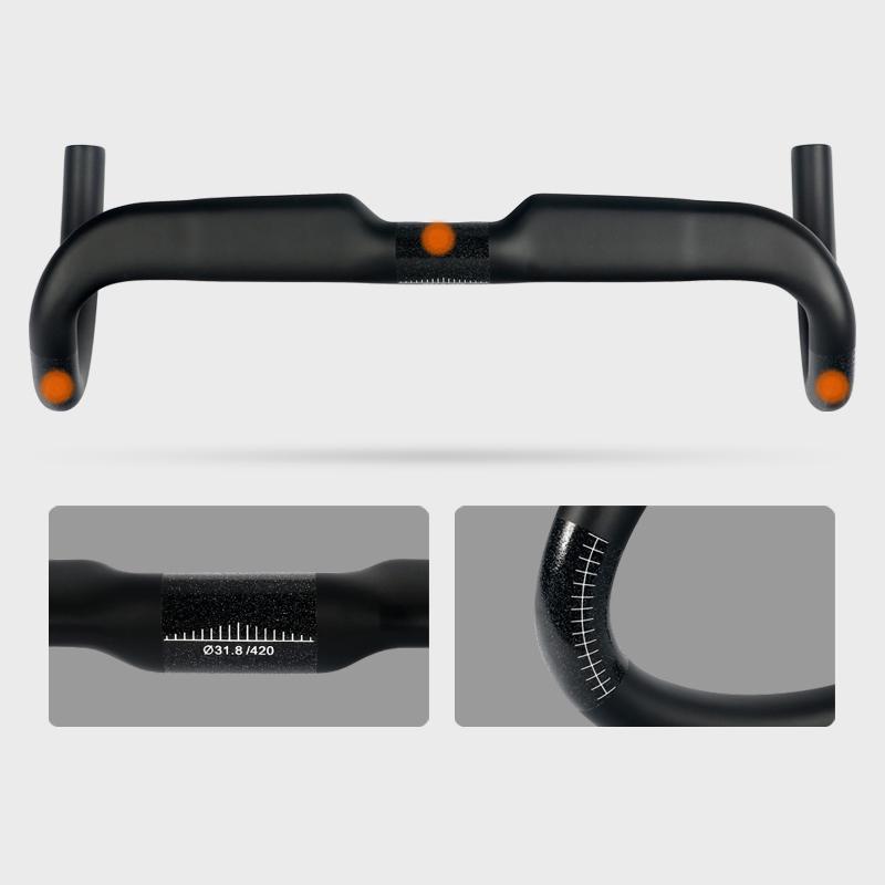 TOSEEKハンドル カーボンハンドル カーボン ドロップハンドル FS160 高強度 インナーワイヤー 自転車 ロードバイクハンドル TK066 TOSEEKハンドル カーボンハンドル カーボン ドロップハンドル FS160 高