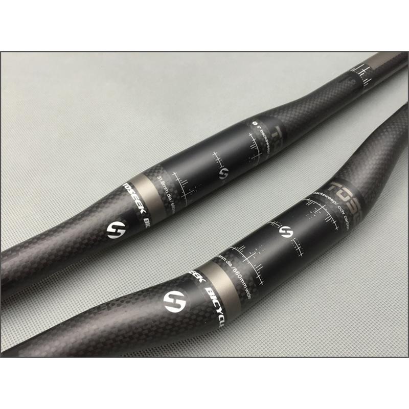 TOSEEK ハンドル ストレートバー ライザーバー カーボンハンドル