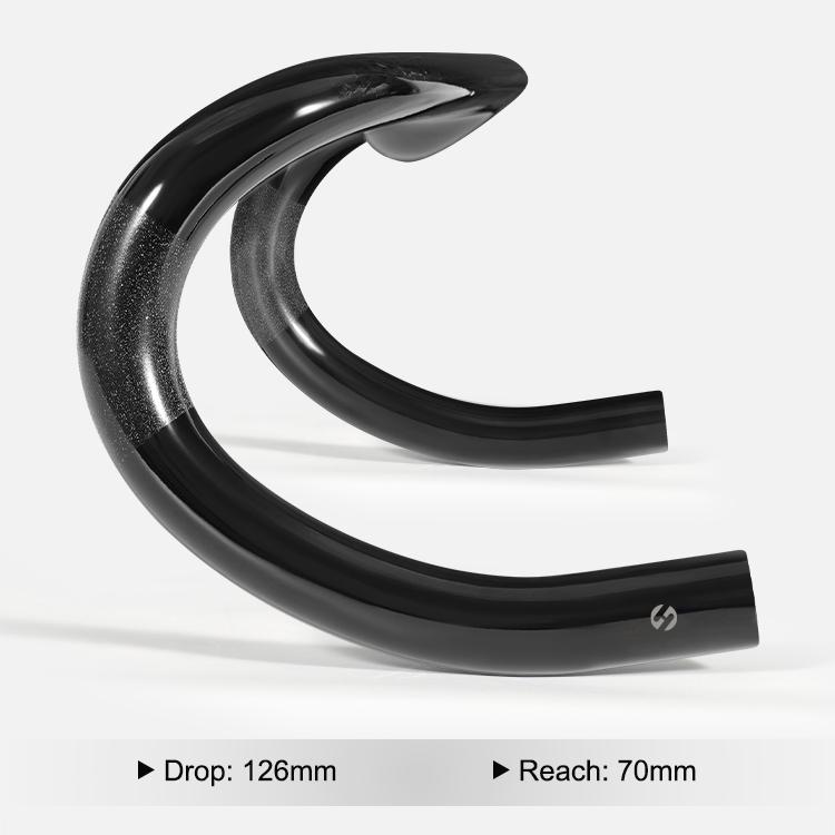 TOSEEK カーボンハンドル ロードバイク エアロハンドル 380/400/420