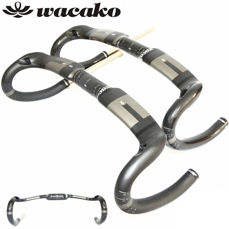 wacakoハンドル フルカーボンドロップハンドル エアロ自転車カーボン