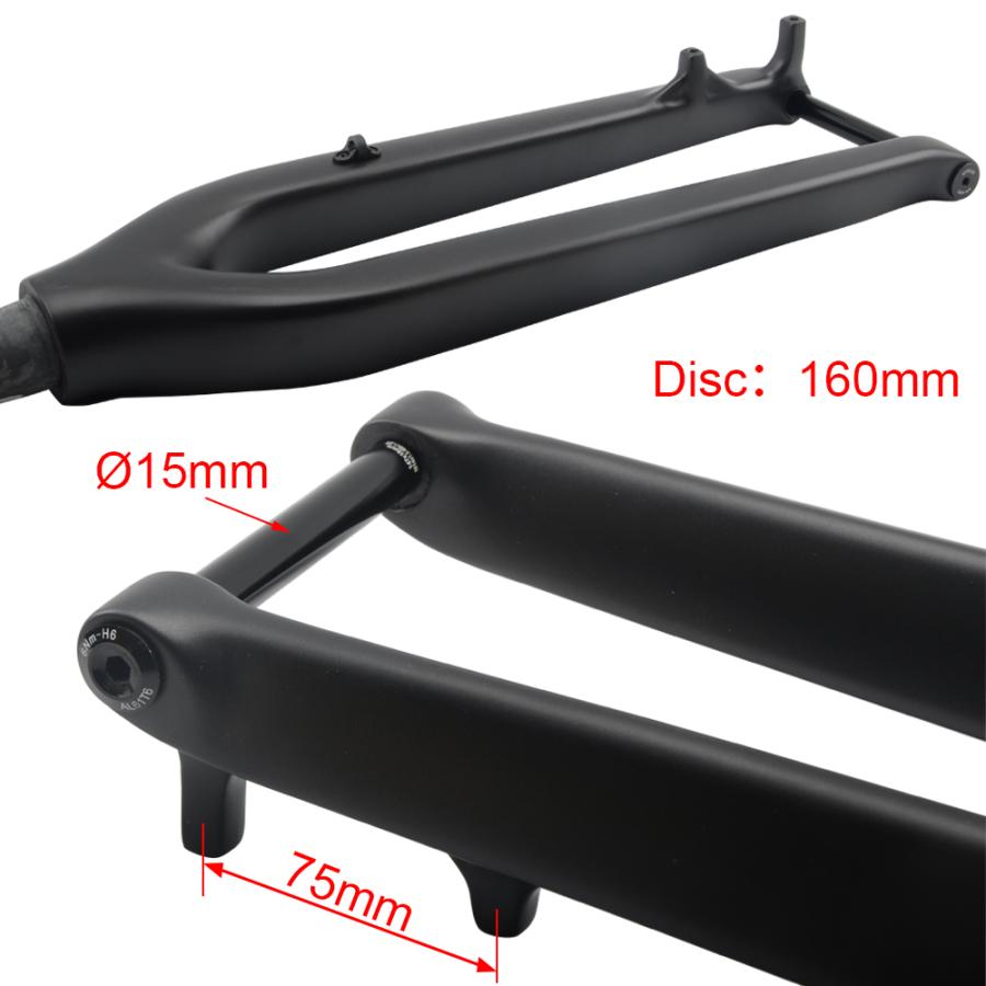 wacako カーボン MTBフォーク 29″ スルーアクスルφ15mm フロントフォーク ディスクブレーキ テーパード MTB用 wcf06 wacako カーボン MTBフォーク 29″ スルーアクスルφ15mm フロント