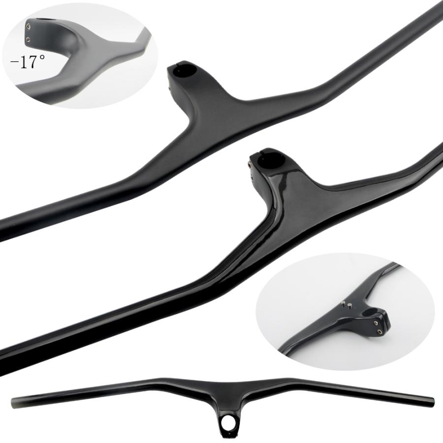 wacako カーボンハンドル フラットバー ストレートバー 17度 MTB