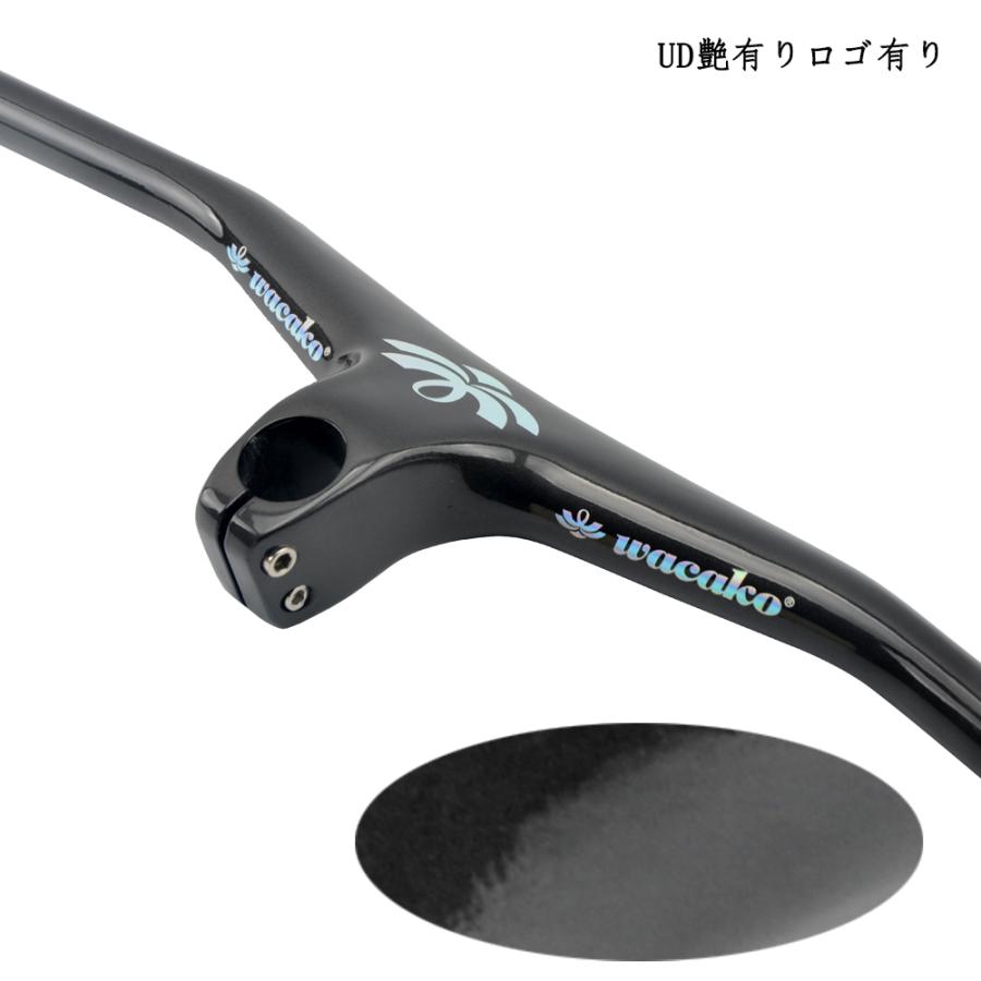 wacako カーボンハンドル フラットバー ストレートバー 17度 MTB