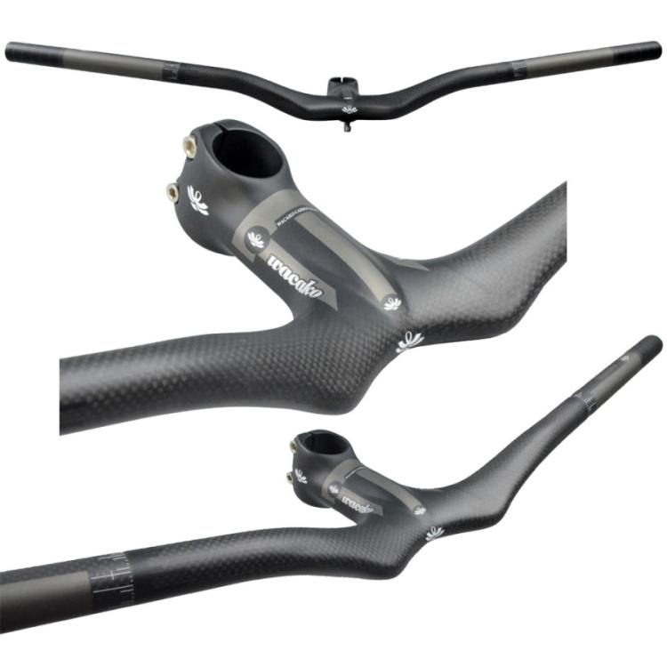 wacako カーボンハンドル ライザーバー MTBハンドル ステム一体 wacako カーボンハンドル ライザーバー MTBハンドル ステム一体