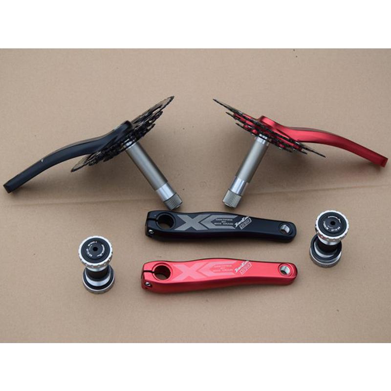 クランクセット MTB用 一体型中空 22-32-44T 27速 BCD104mm チェーン