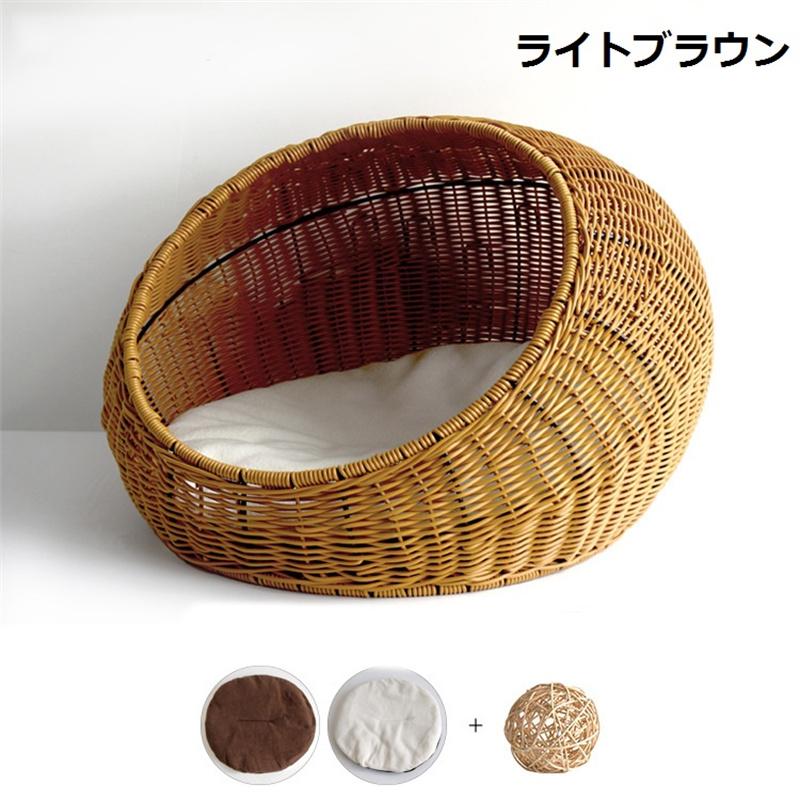 猫ハウス 猫用 猫 ベッド キャットハウス ラタン ソファ猫ハウス