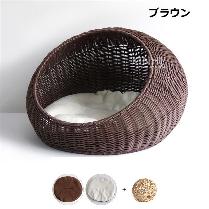 猫ハウス 猫用 猫 ベッド キャットハウス ラタン ソファ猫ハウス