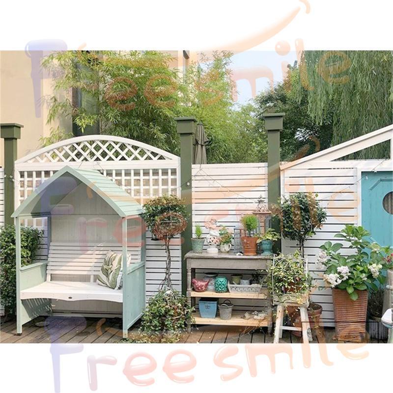 25【新品未使用】 ベンチ あずまや 亭 屋根 屋外 庭 ガゼボベンチ 日よけ 雨よけ 天然杉材 ダブル カジュアル 120.5*76*170cm 組立品 【KUE2072788713】(74724円)