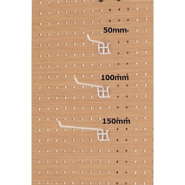 Licolbe/HobbyTower/HBH-50 有孔ボード用フック50mm 5個 (白) | ミノウラ（自転車）