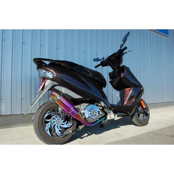 アドレスv125g 社外マフラー 新品 スズキ アドレスV125G CF46A チタン調 ステンレス カスタム
