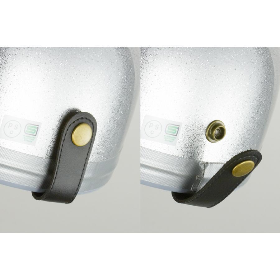 ヘルメット コルク半キャップ ブラックラメ KC-029L 新品 白ツバ SG