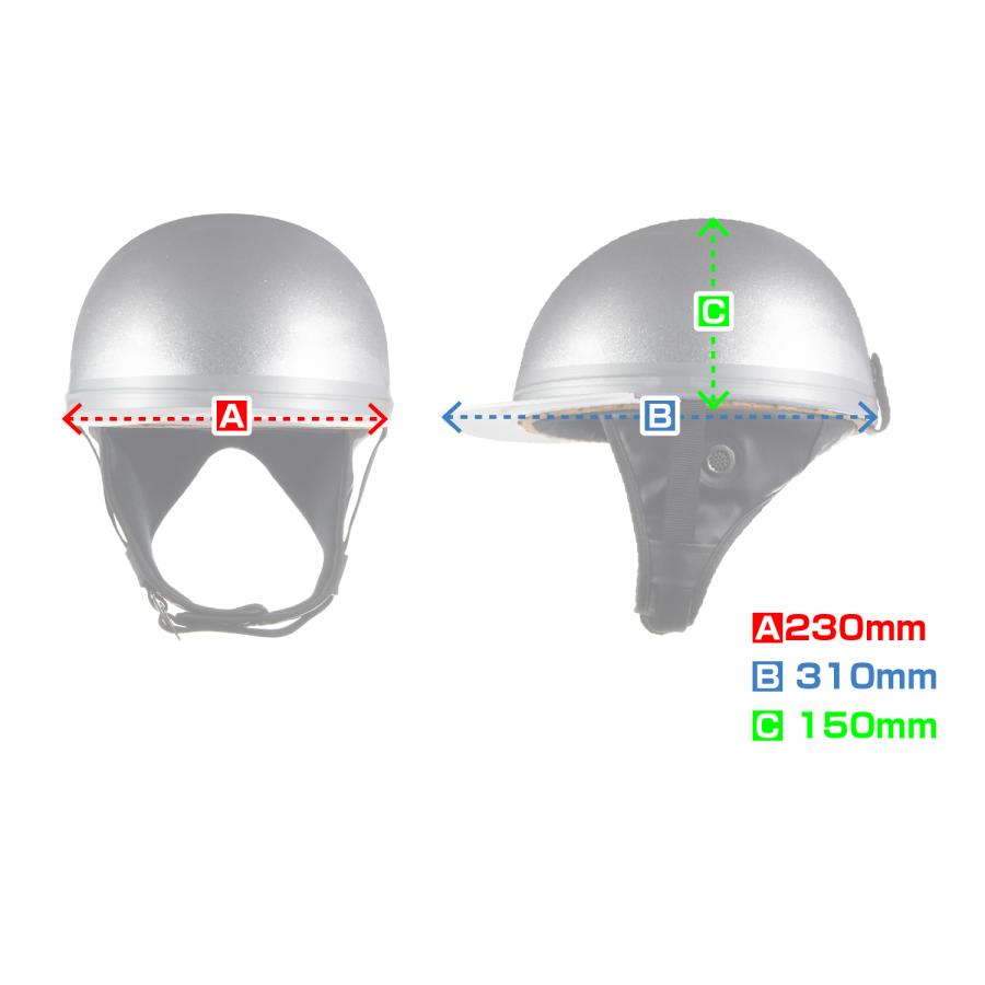 ヘルメット コルク半キャップ 三つボタン パープルラメ KC-029LB 新品