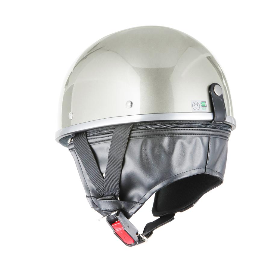 DAVIDAビンテージヘルメット 観賞用 ゴーグル付き ヘルメット ビンテージ ゴーグル付 シルバー KC-012E 半キャップ SG