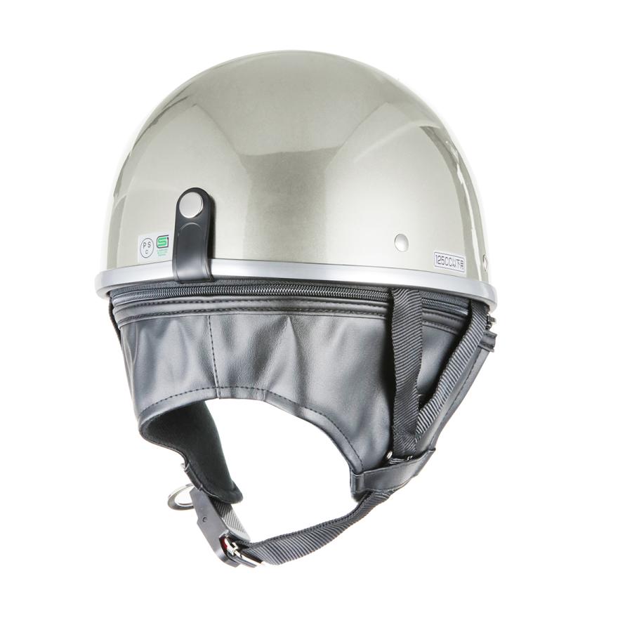 ヘルメット ビンテージ ゴーグル付 シルバー KC-012E 半キャップ SG
